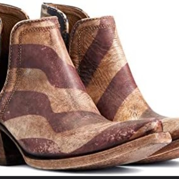 Ariat Women's Dixon "Old Patriot" Western Booties - Snip Toe (10) - Picture 7 of 7